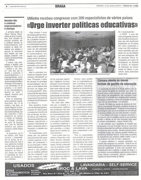 Artigo_Diário do Minho_Congresso ISATT2014 001